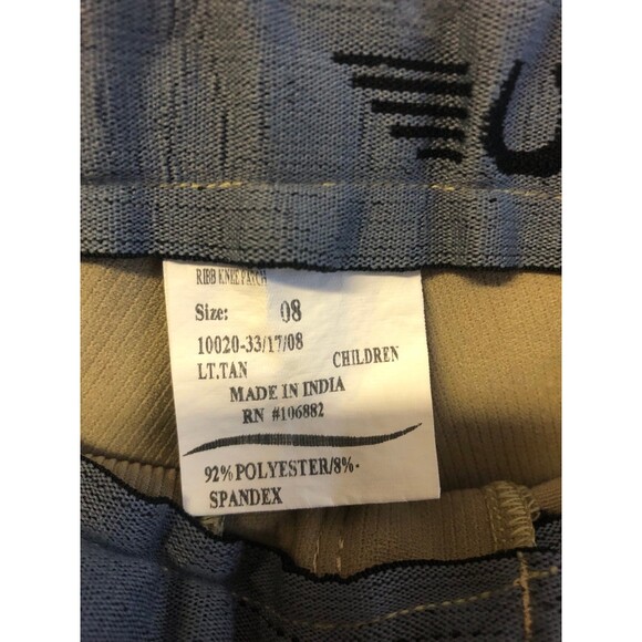 Tuffrider size 8 tan ribb jods knee patches - Picture 4 of 6